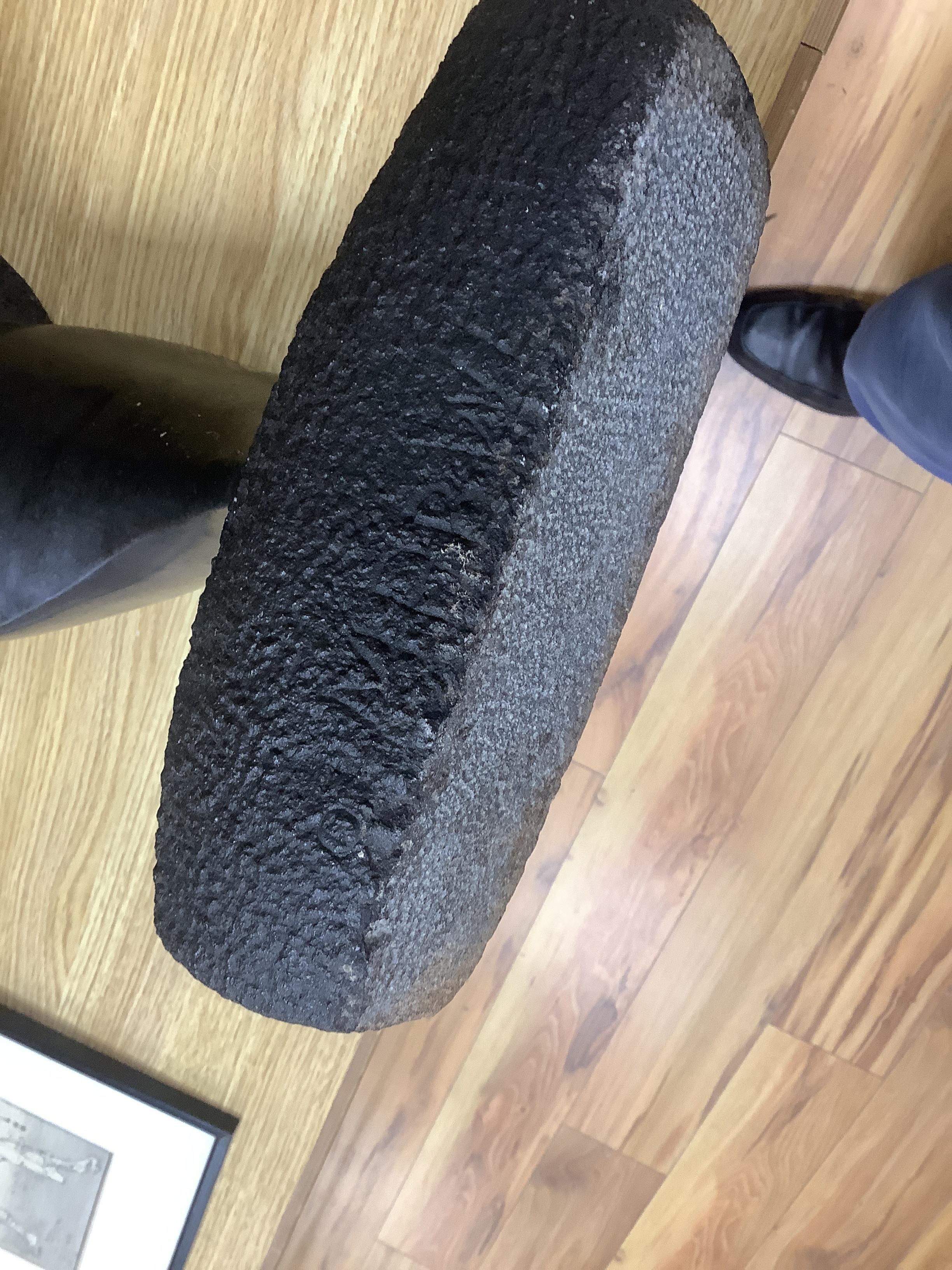 A Zimbabwe basalt head, 37cm high